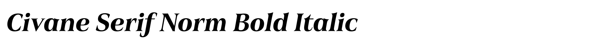 Civane Serif Norm Bold Italic image